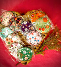 Customizable Retro Floral Compact Mirrors